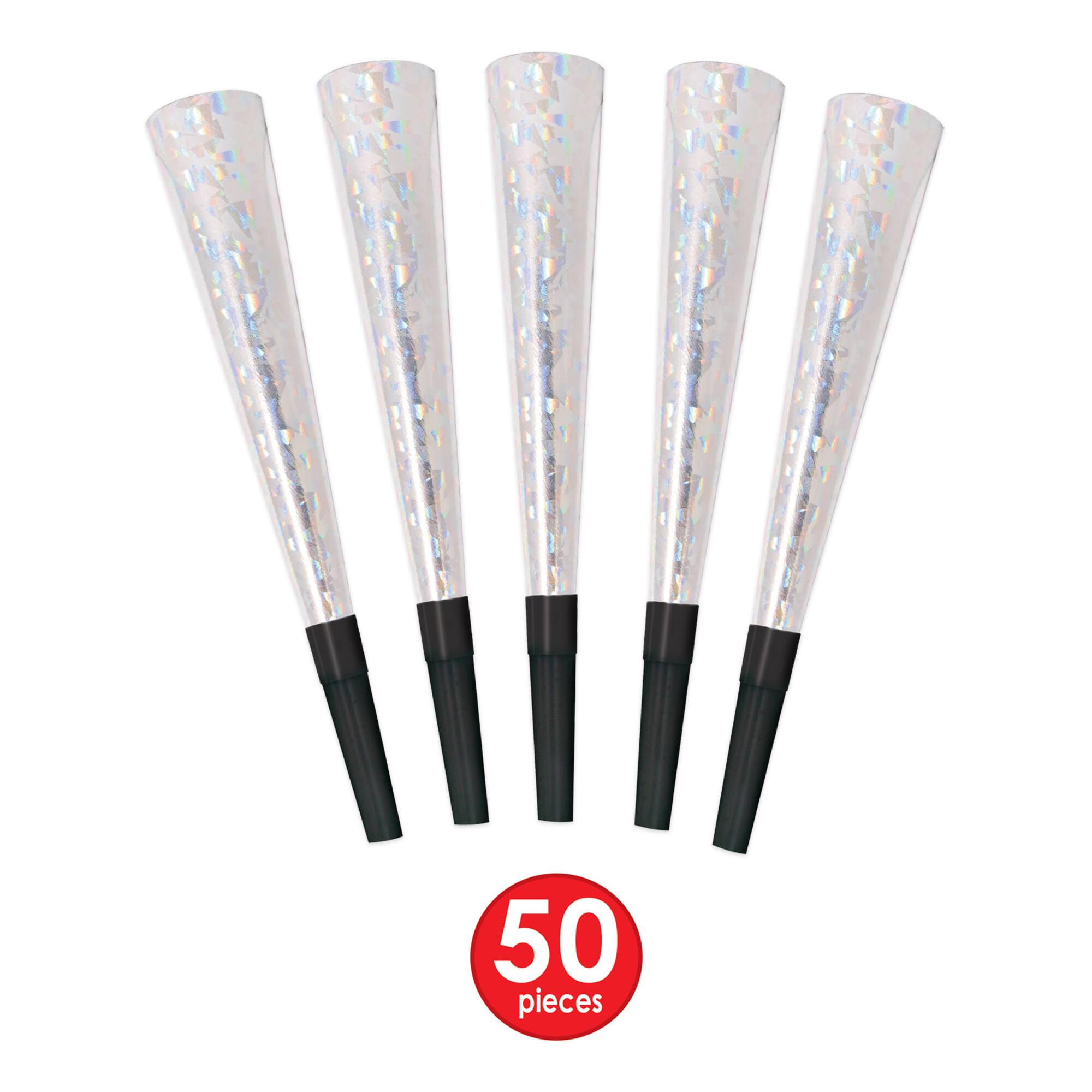 Beistle Black & Silver New Year Diamond Party Favor Kit for 50